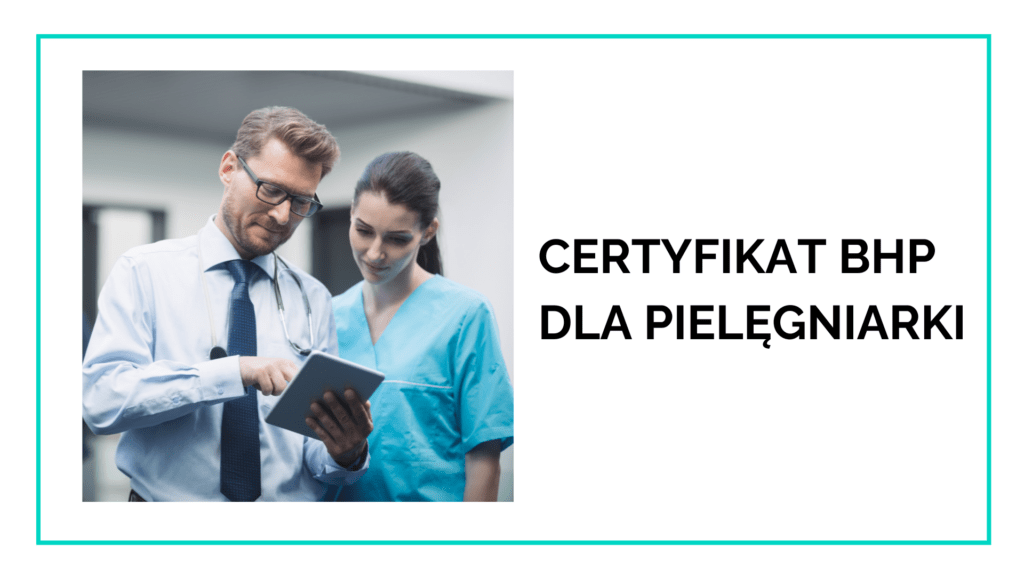 Certyfikat BHP dla pielęgniarki