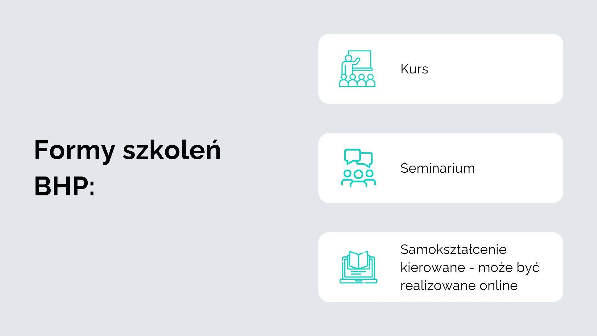 Formy szkoleń BHP